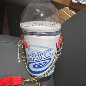McDonald's Blue and Red McFlurry Bag